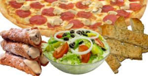 Pizza, salad and sides!